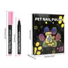 12Pcs Dog Nail Polish 12 Colors Pet Nail Polish Pen Set Quick Drying Water-Based Dog Cat Nail Polish Easy To Remove