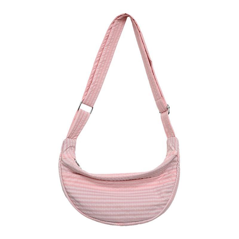 Underarm bag, crescent bag, dumpling bag, large capacity canvas women's bag, bag, light storage, new models