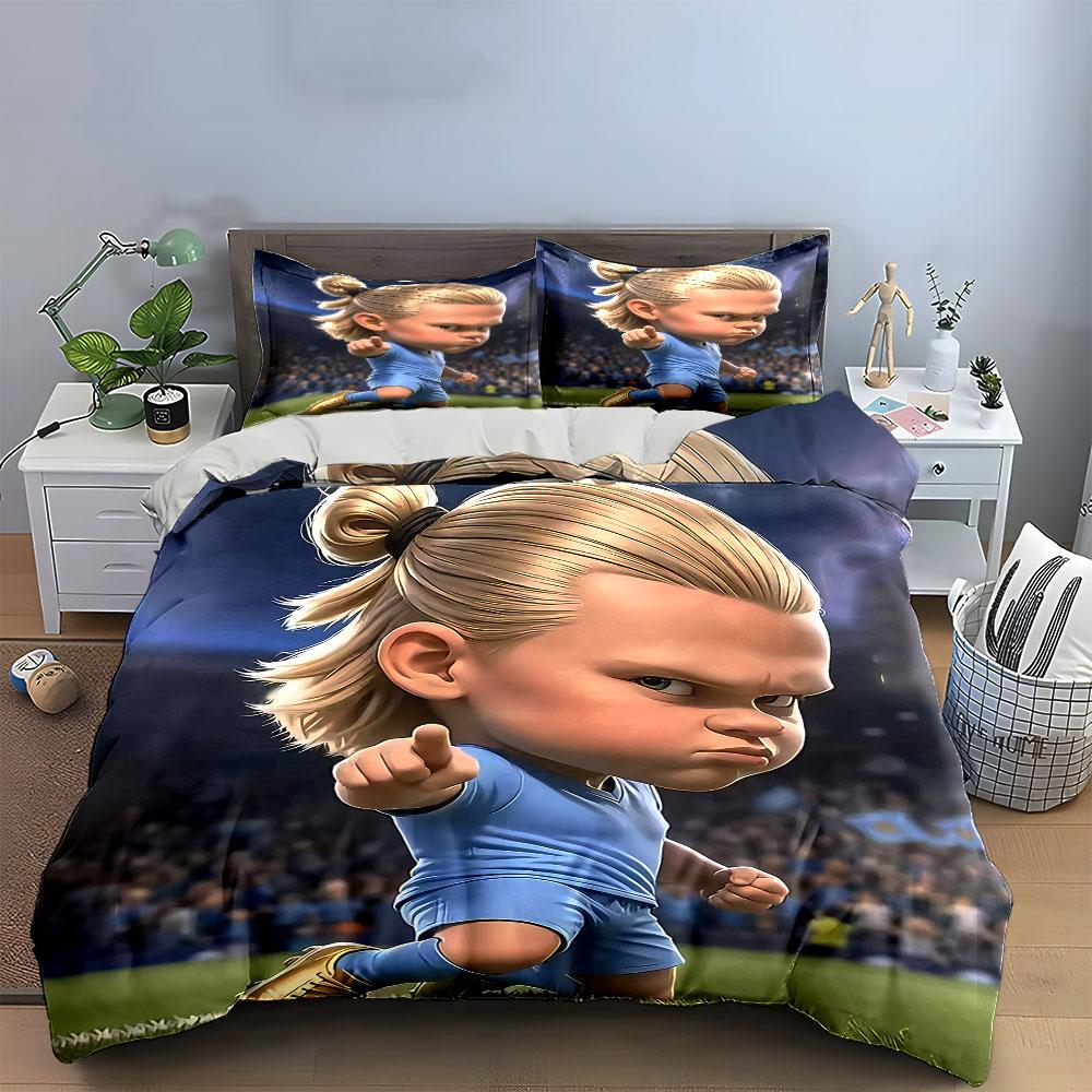 "Blonde Warrior Football Bedding" Bedding Duvet Cover Set Duvet Cover Pillowcases (1 * Duvet Cover 2 * Pillowcases, without duvet insert)