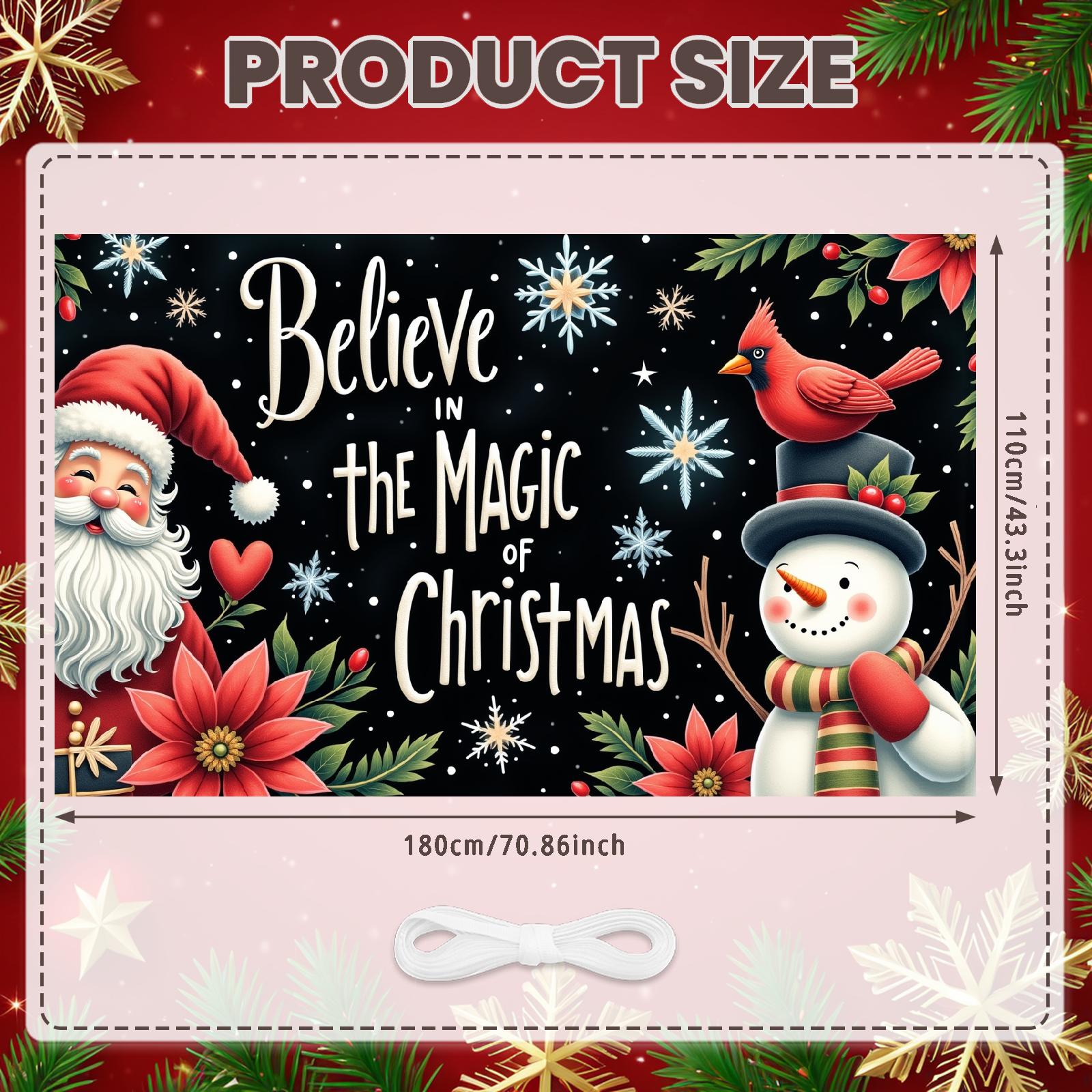 Christmas Sign Vibrant Colors Christmas Banner Festive Banner Decorative Design Christmas Decor For Photo Background Indoor