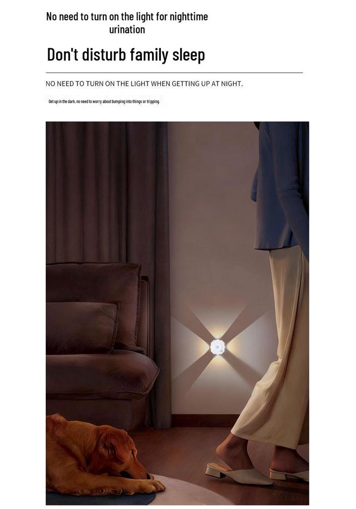 Rechargeable Motion Sensor Wall Lamp with Magnetic Mount