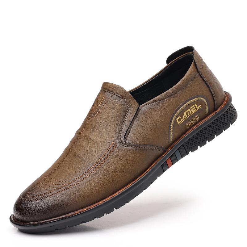 

Мужская кожаная обувь Мужские весенние сандалии из мягкой кожи на мягкой подошве 38 хаки