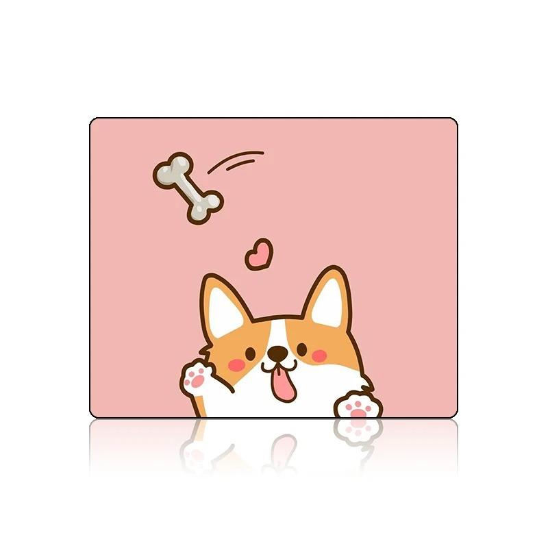 Gaming Cute Mouse Pad Small Corgi Shiba Inu Pc Accessories Deskmat Mousepad Gamer Keyboard Mats Anime Kawaii Laptops Mause Pads