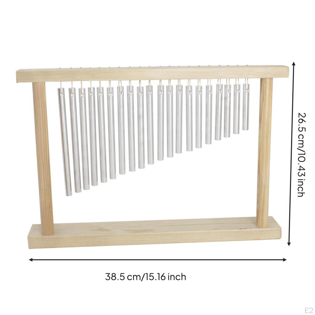 20Note Wind Chime WoodenFramed with Mallet BrightSounding Musical Percussion Instrument