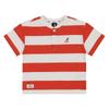 Henry Neck Bold STripe T shirT Sb 0123 Orange
