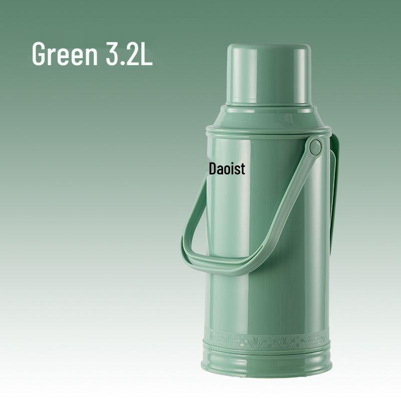 3.2L Vintage-Style Thermos Flask with Glass Liner for Dorms and Homes - Large Capacity Insulated Water Bottle