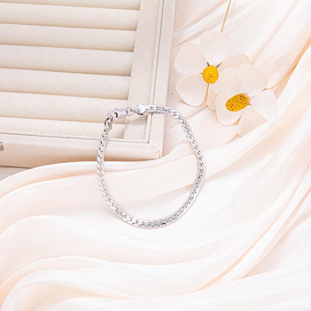 Корейская мода Медь оригинальность 5 мм Плетеные браслеты для женщин мужчин Свадебная вечеринка Доступная бижутерия шармы Подарки 18cm