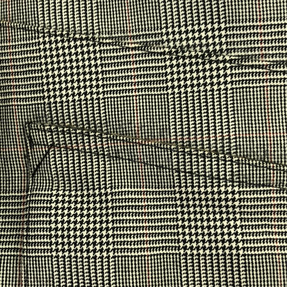 Mackintosh wool Check Pattern Stainless collar coat Men's Used