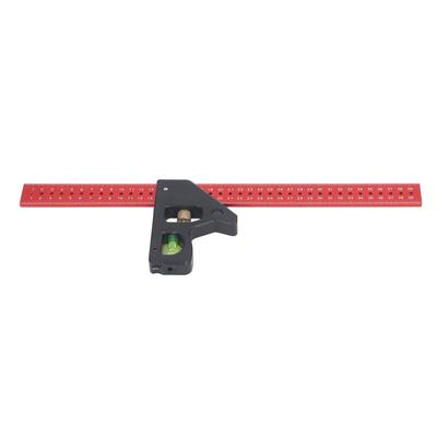 Adjustable Sliding Ruler Precise Aluminum Alloy 90 45 Degree Combination Angles Ruler for Accurate