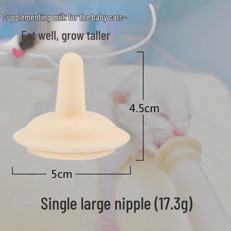 Pet Feeding Syringe with Special Nipple for Cats & Dogs