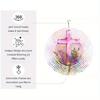 1pc Mandala Style 2D Rotating Wind Chime with Floral Cross Design - Metal Art Decor, No Power Needed, Ideal for Outdoor and Garden Decoration