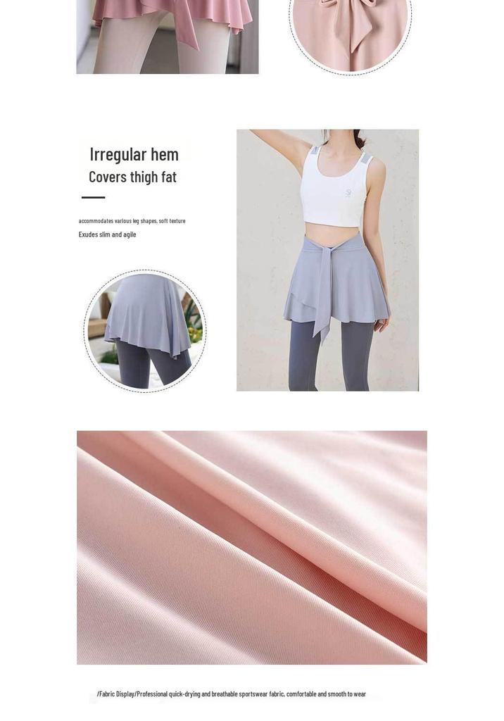 Yoga Skirt: One-Piece Sports Cover for Running and Fitness