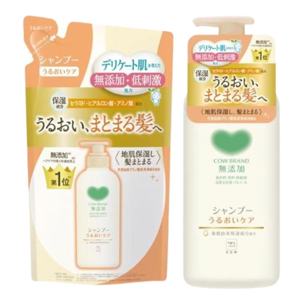 Set, main body, refill, Cow Brand, additive-free shampoo, moisturizing care, hair care, home care