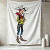 Lucky Luke Wall Tapestry Aesthetic Wall Hanging Printed Fabric Blanket Decorative Tapestries for Bedroom Living Room Home Decor