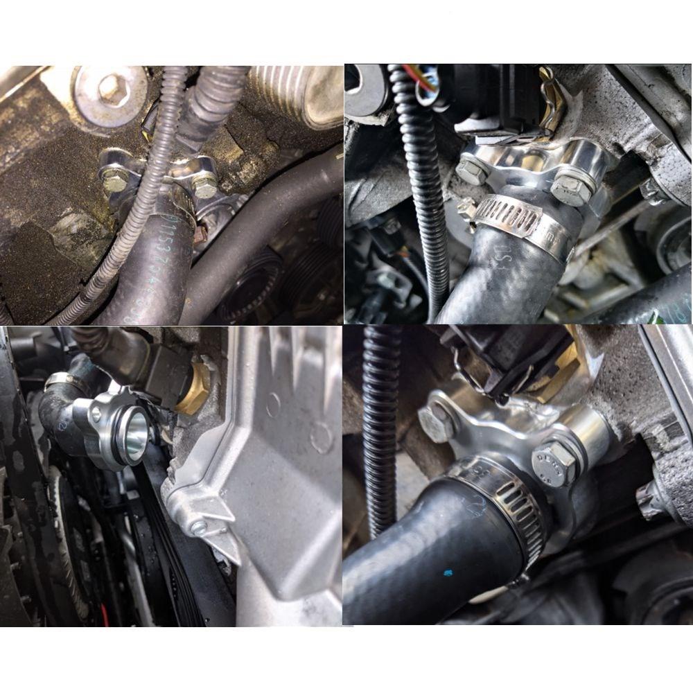 Înlocuitor de fiting de furtun de apă din aluminiu pentru BMW N54 335i 335 11537541992 11537544638 N54 N53 N52 motoare TF-1019