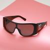 Modne Okulary Przeciwsłoneczne Outdoorowe do Roweru Y2k Zintegrowane Soczewki Okulary Duża Rama Premium Okulary 7789