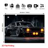 2D Plane, 1 Modern Muscle Car Photo Background - Realistic Classic Car, Smooth Lines and Dynamic Curves