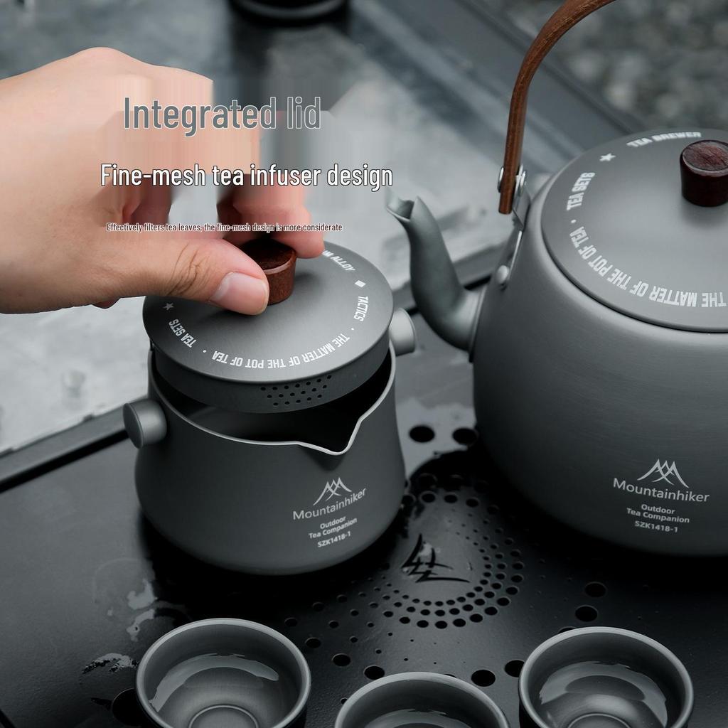 Mountain Guest Portable Tea Brewing Kettle Set for Outdoor Camping & Picnic