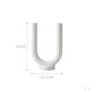 2 Pieces Abstract Ceramic Candle Holders Desktop Decoration Ornament for Yoga Gardens Spring