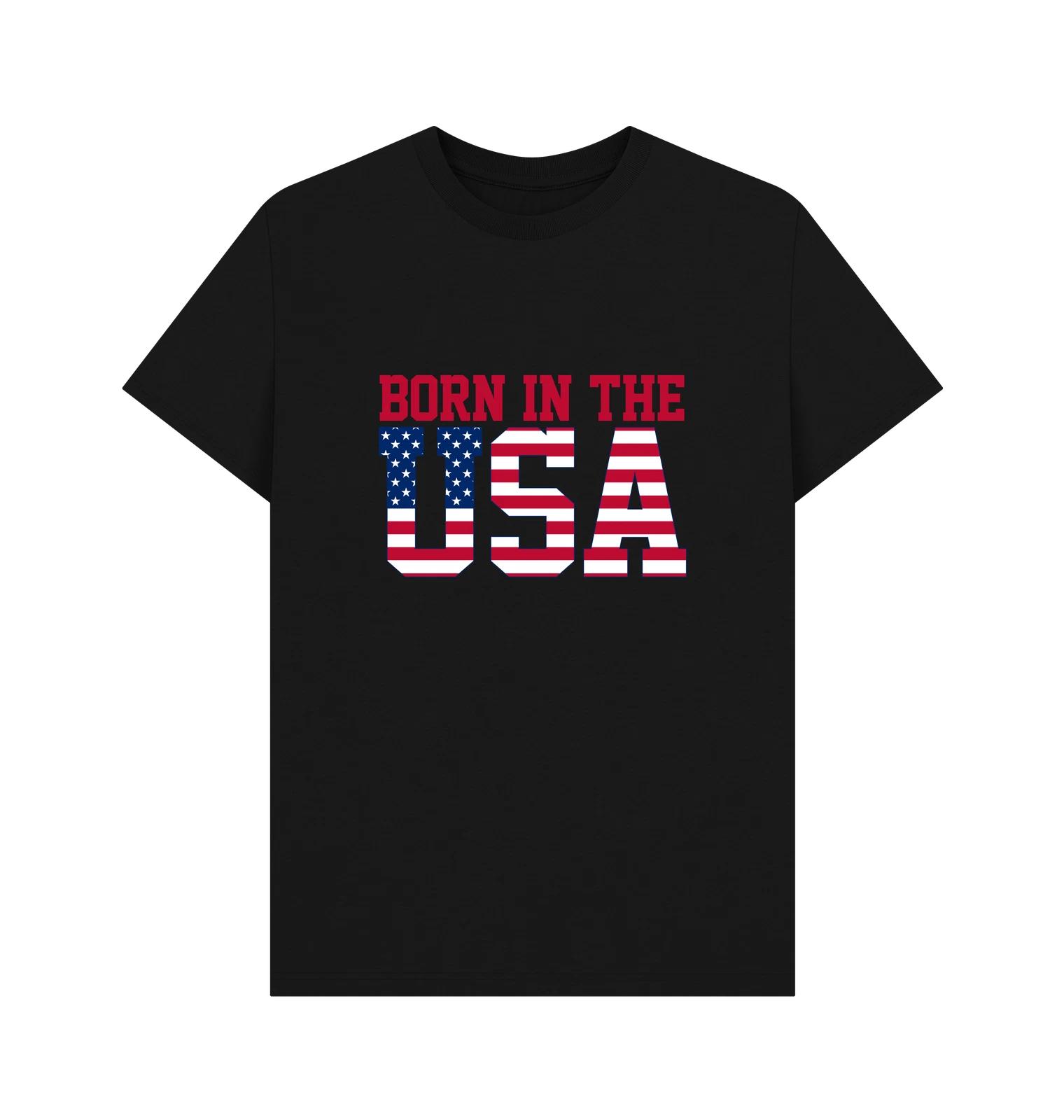 

PREMIUM OFFICIAL APOH Born In The USA Graphic Black T-Shirt S