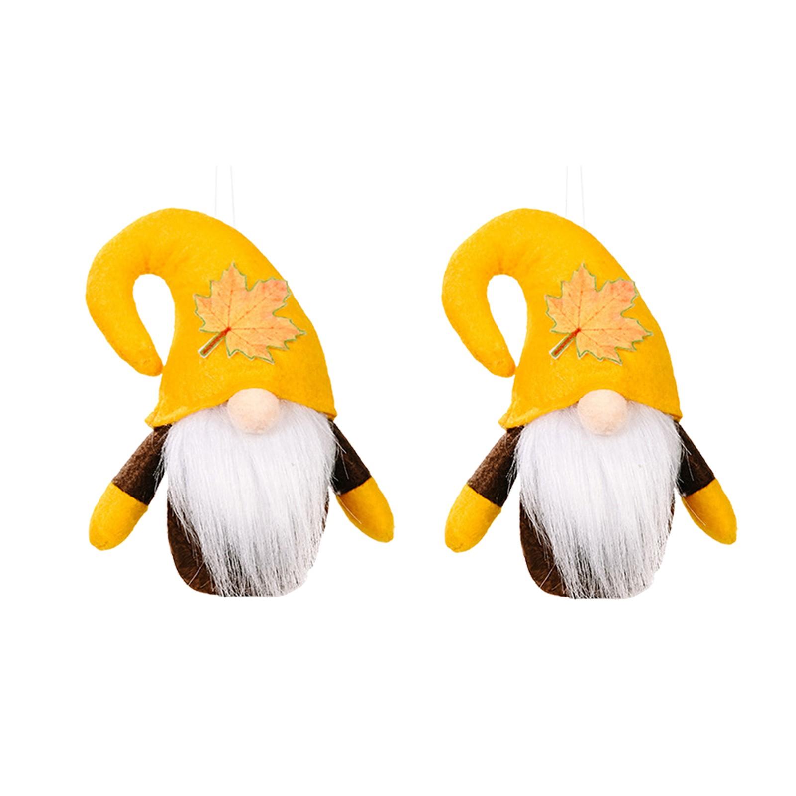 

Осенний кленовый лист, карликовая безликая кукла, кулон, украшение для дома белый