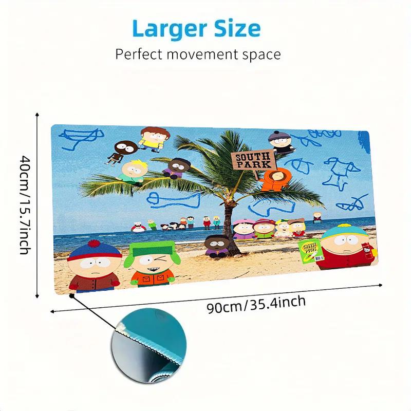 Cartoon Park South Color Mouse Pad Large Gaming Table Cushion Non-slip Laptop Tablet Big Mousepad XXL Mat Mini PC Playmat With Lock Edge