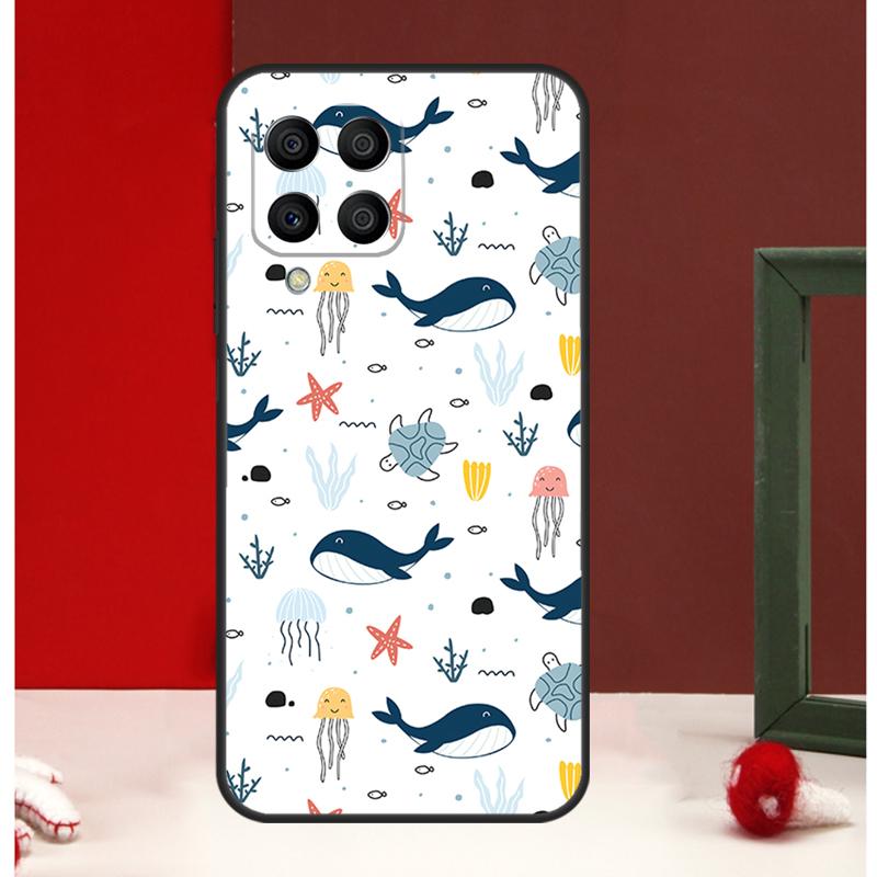 Baby Whale Case For Samsung Galaxy M56 M36 M16 M31 M21 M13 M33 M53 M15 M35 M55 M12 M32 M52 M14 M34 M54
