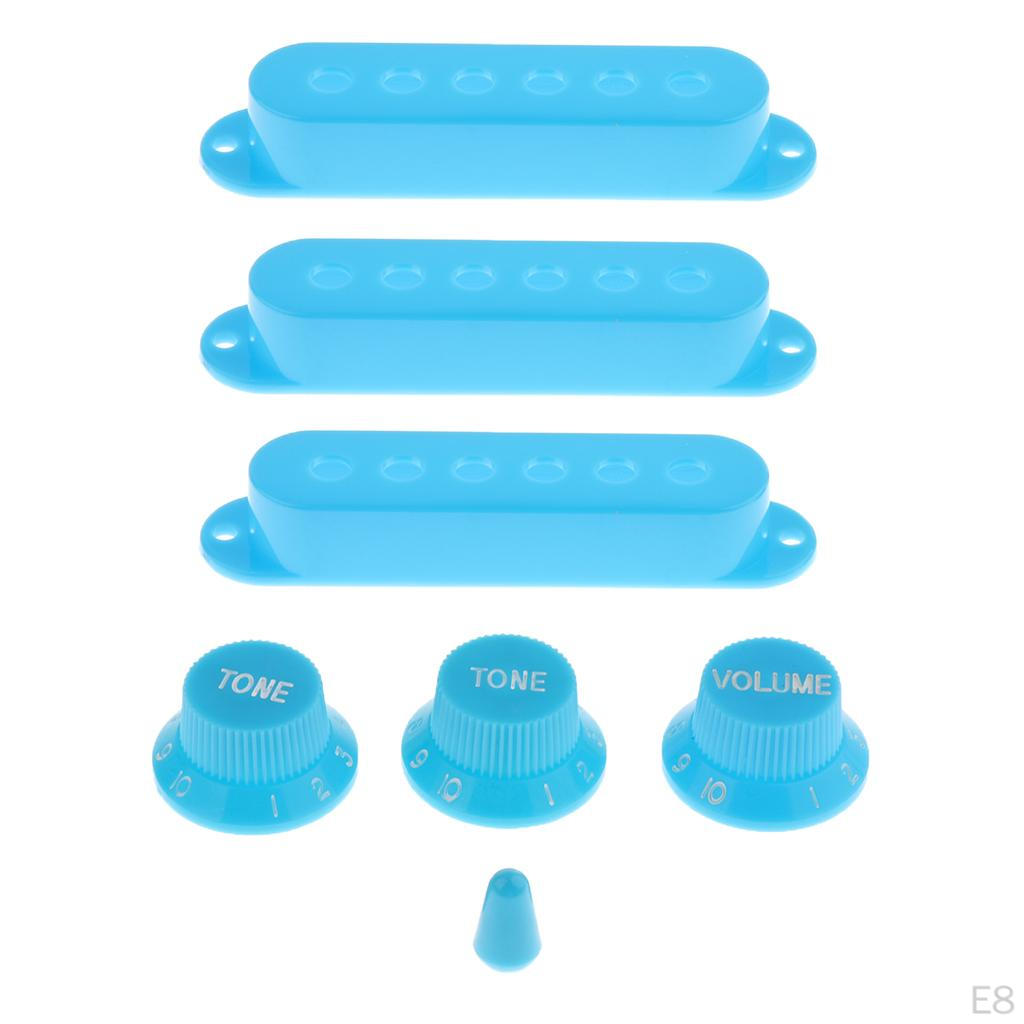 3x Guitars Pickup Cover With Volume Tone Knobs+1x Switch Tip