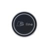 2026 Hot Luminous Car Coaster Water Cup Holder Pad For qaz1 A3 8P A4 A6 C6 B8 Sline RS B6 B5 B4 B3 A1 A2 A5 A7 A8 C5 C7 Q1 Q2 Q3 Q4 Q5 Q6