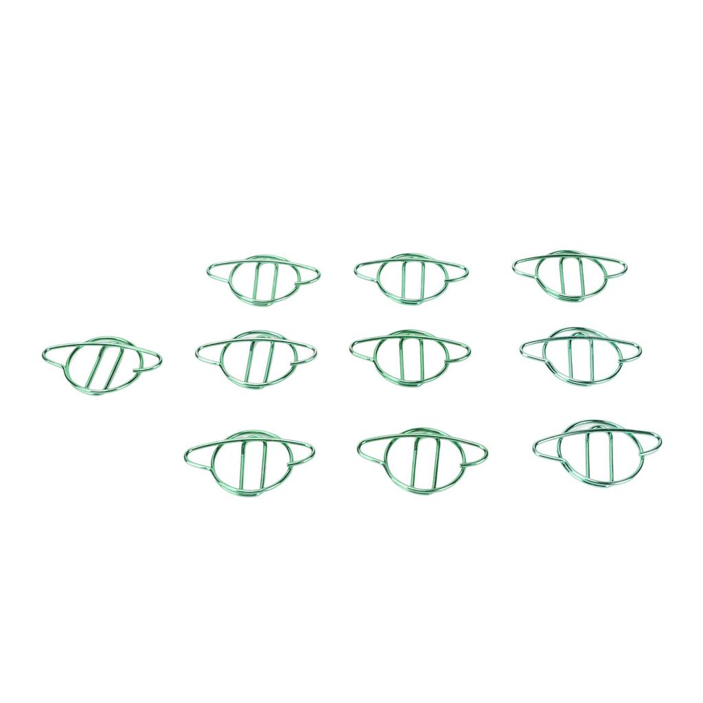 100Pcs Paper Clips Cute Unique Shape Electroplating Process Lightweight Portable Metal Paperclip