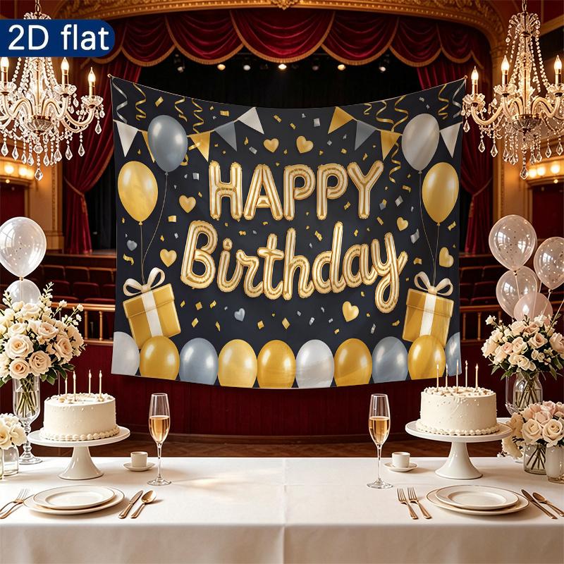 Party Backdrop Happy Birthday Birthday Photo Booth Background Front Door Decor