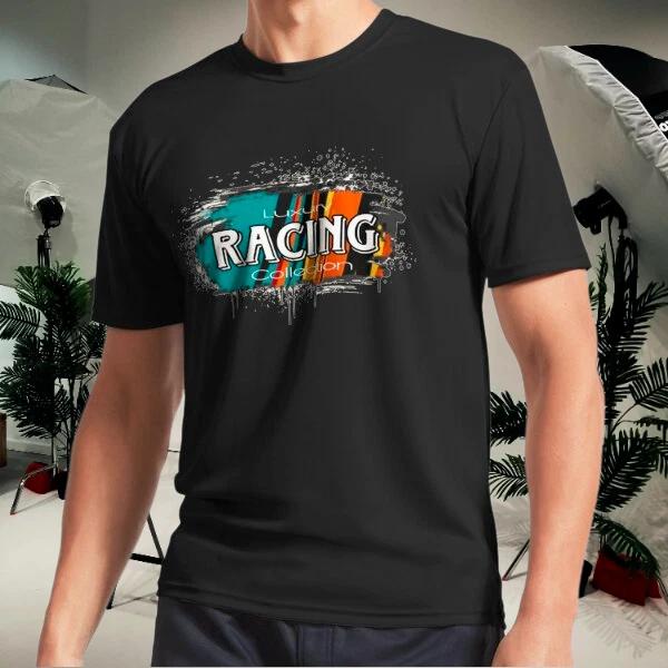 Men s and Women s T-shirts The Racing Luxur.y Green and Orange XXL