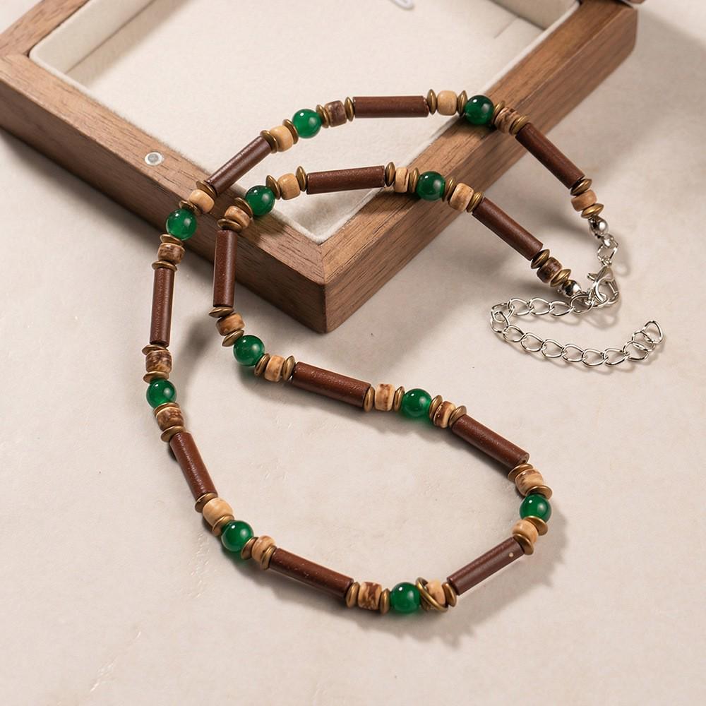 Bohemian Turquoise Coconut Shell Beaded Men's Layered Necklace
