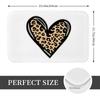 Vintage Leopard Heart Print Doormat Kitchen Entrance Home Floor Mat Anti-slip Carpet Rug for Bedroom Footpad Mats