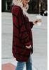 European & American Women's Mid-Length Striped Cardigan with Double Pockets - 2026 Autumn/Winter Collection