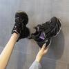 Autumn and winter new small inner height increase thick-soled muffin shoes versatile casual sports shoes women