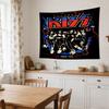 Kiss Band Rock Legends Large Wall Tapestry,Ideal for Office Backdrops, Holiday Gifts, Home Decor (Living Room, Bedroom, Dorm, Parties), and Outdoor Ce