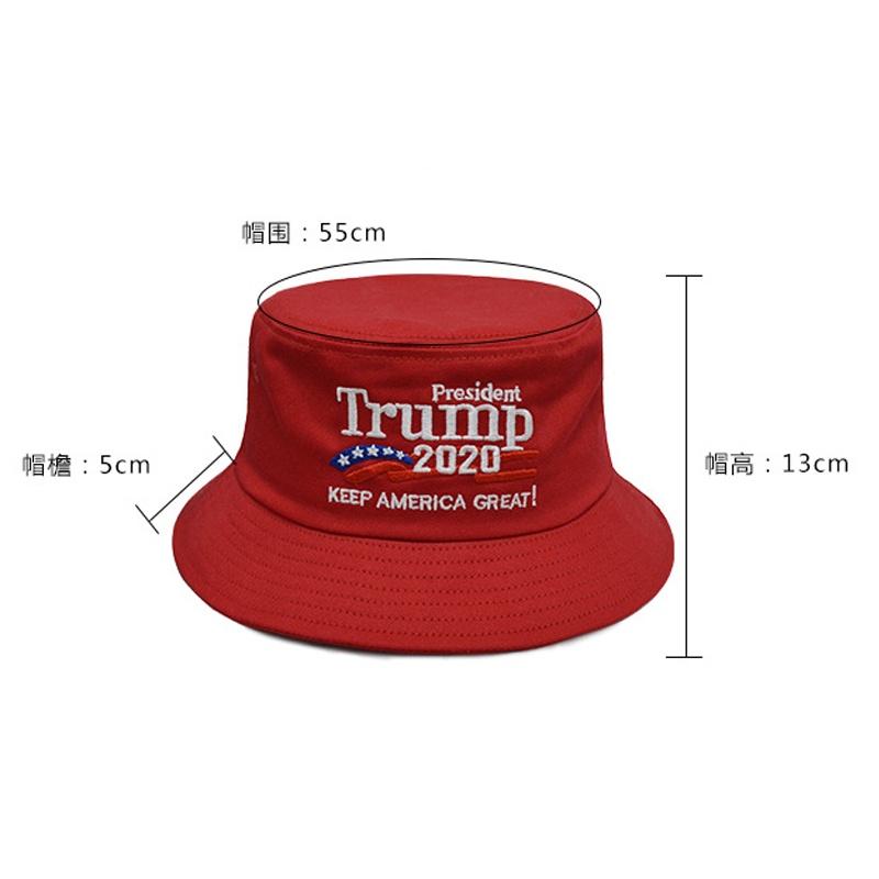 Donald President Trump 2020 Keep America Great Cap Embroidered Bucket Hat Unisex