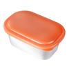 304 Stainless Steel Sauce Cup With Sealed Lid Seasoning Box Leak-Proof Silicone Cover Condiment Container Portable Storage Box