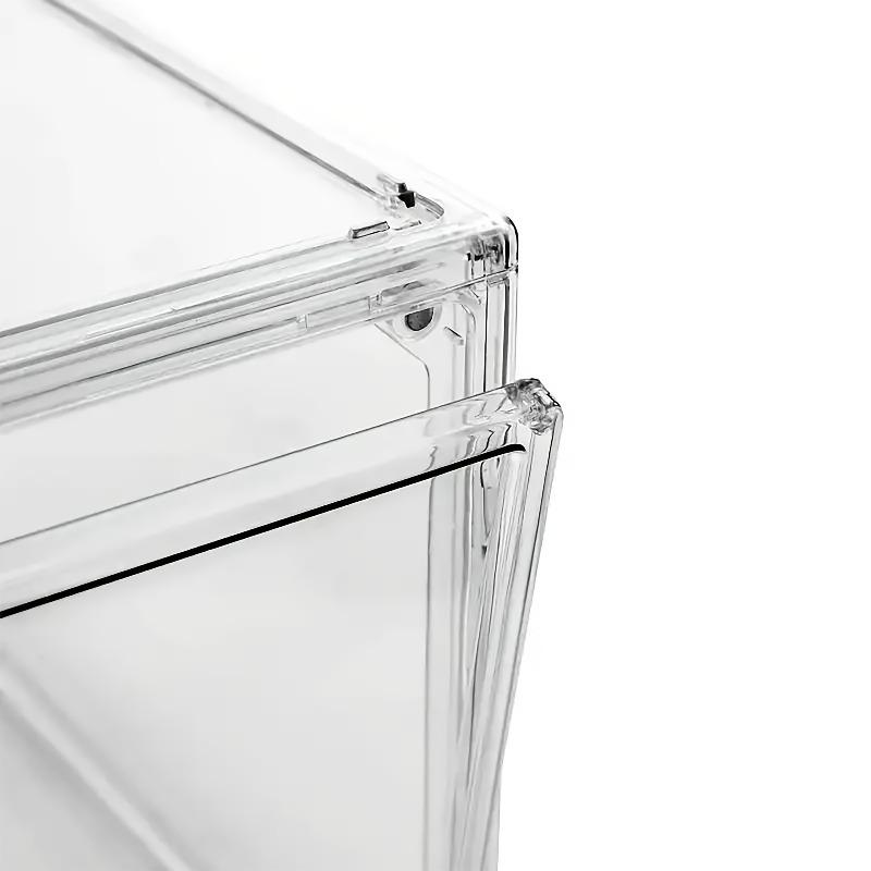 3-Pack Clear Acrylic Storage Bins Display Cabinet Stackable Transparent Desktop Organizer for Book Magazine CD Album Display Box