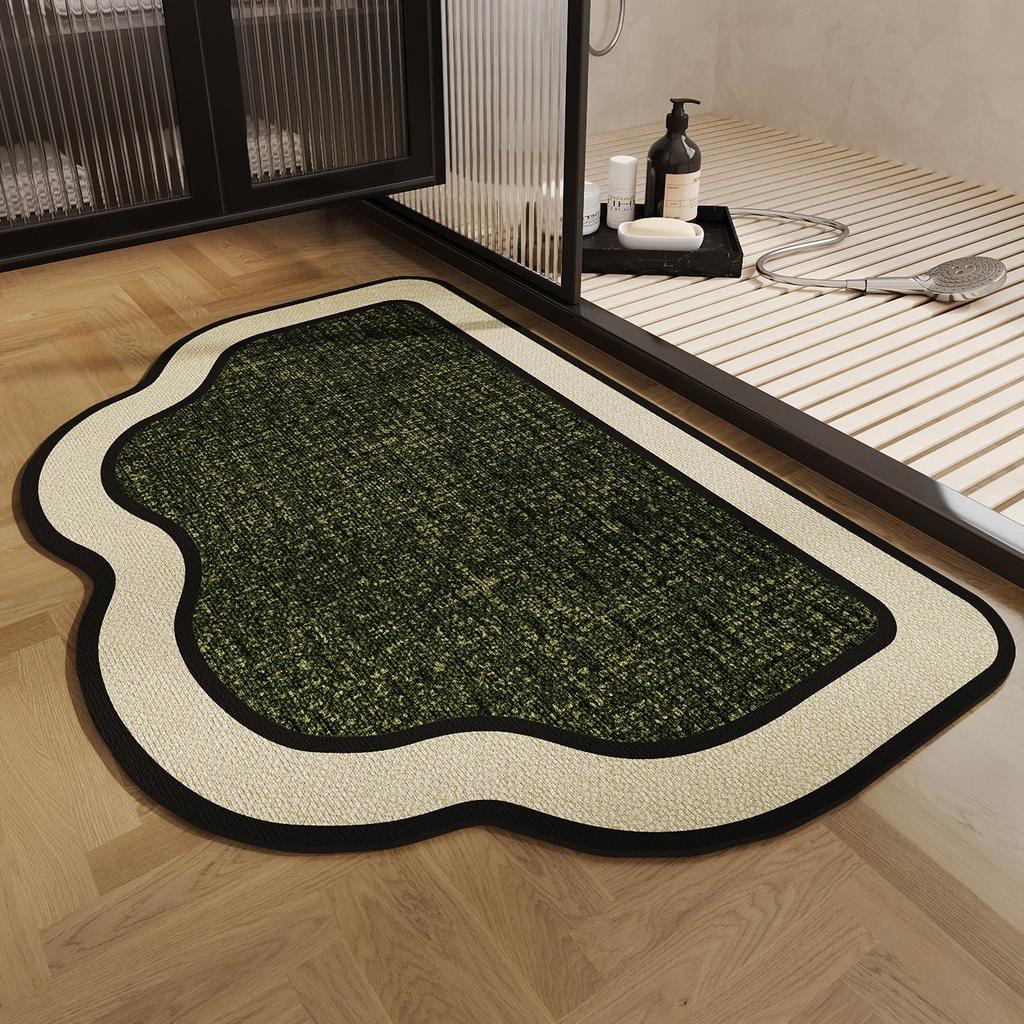 Badezimmermatten Haushalts Anti-Rutsch-Fußmatten Badezimmermatten Sind Schmutzabweisend und Leicht zu Pflegen