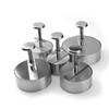 Durable Stainless Steel Burger Press Non Stick Round Hamburger Patty Maker Kitchen Tool 8-14 Cm Patty Making Mold Restaurant
