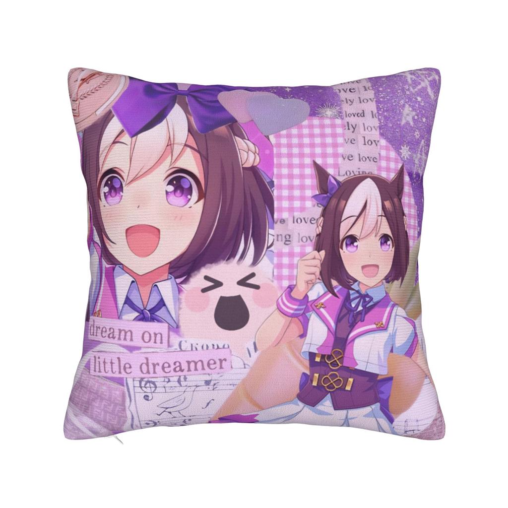 Decorative Pillowcase Umamusume Pretty Derby Anime Accessories Living Room  Throw Pillow Case Cover Square Multi Size