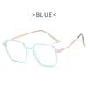 Anti-Blue Light Glasses Square Metal Eyewear Women High Quality Luxury Eyeglasses Blue Light Blocking Man Lady Computer Eyeglas