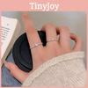 Inspired Fashionable Korean Zircon Ring Set With Multiple Color Options For Women Modern
