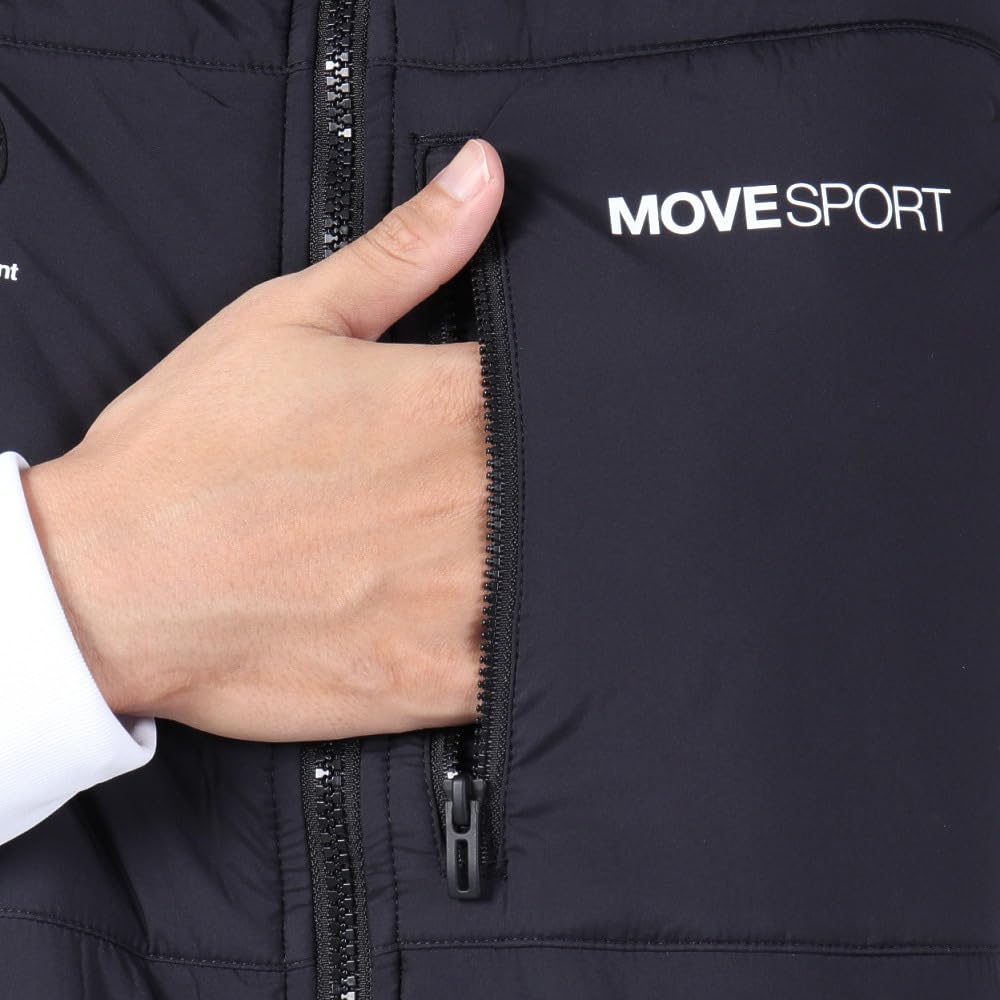 Move Sports Stand Descente SMART MOVE Down Perfect for Town Watching Black Size M Vest, Vest, Lightweight, Warm, Water-Repellent, Windproof, Use,