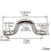 4-Piece Marine-Grade 316 Stainless Steel Deck Rings – Corrosion-Resistant Eye Straps For Boats, Kayaks, Awnings – Sizes 4-10mm – Securing & Hanging