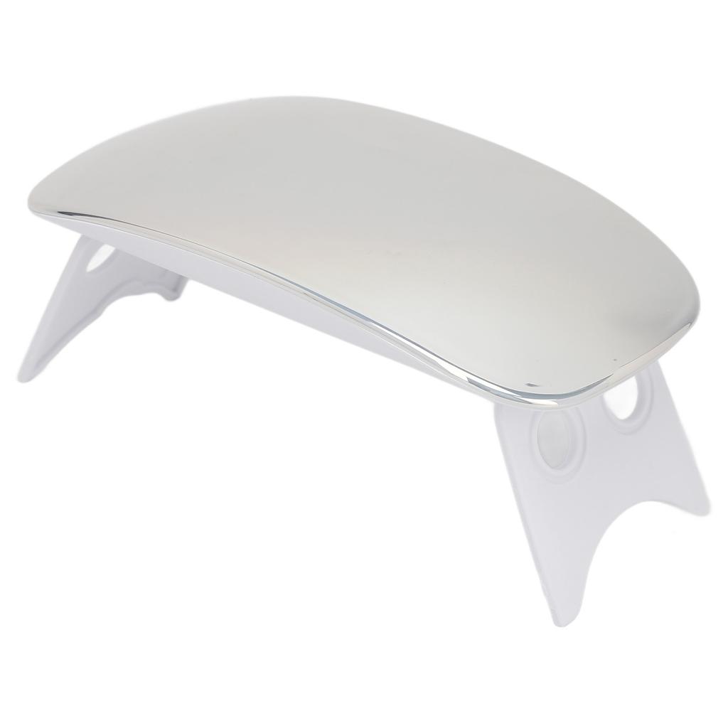 Nail Lamp 6W Portable Foldable Handheld Fast Curing Dryer UV LED Nail Light for Manicure Silver