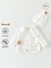 Newborn 0-3 Months Pure Cotton Half-Back Shirt - Class A Baby Clothes
