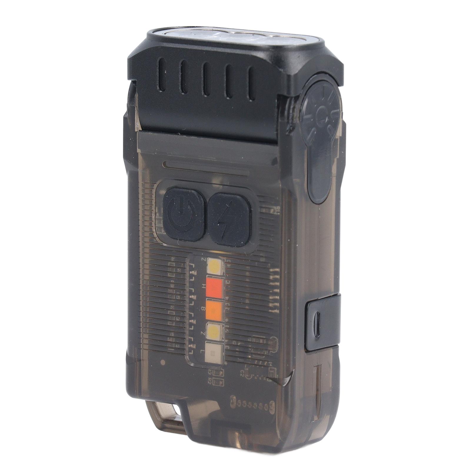 

Фонарик EDC 1200LM 10 режимов Белый Желтый Красный Синий Освещение Перезаряжаемый Магнитный светодиодный брелок